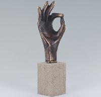 "Perfect" or "Miyé Miyé" bronze sculpture - Sculpture en bronze "Impeccable!"